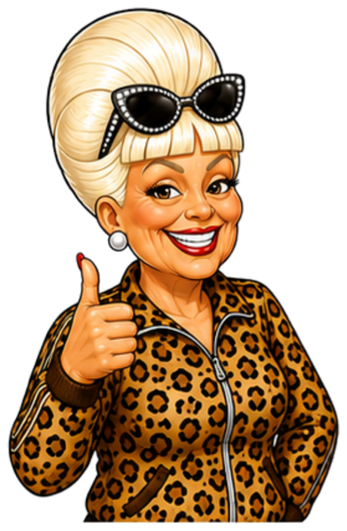 Gertie giving a thumbs up